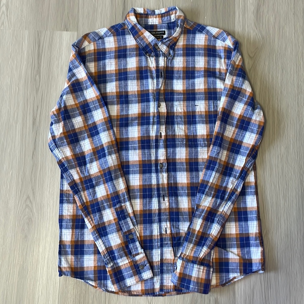 Blue and White Plaid Shirt from Welcome Stranger